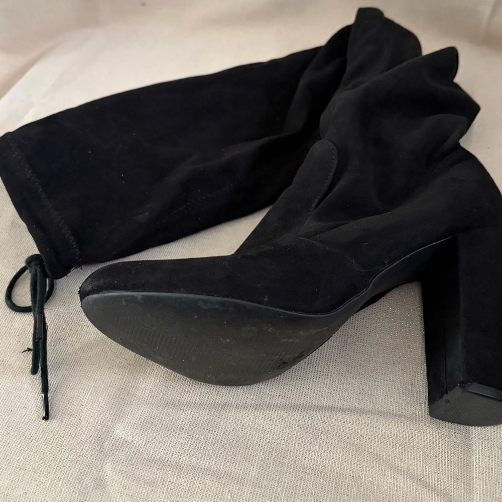 Source Unknown Black Over the Knee Boots - Picture 5 of 6
